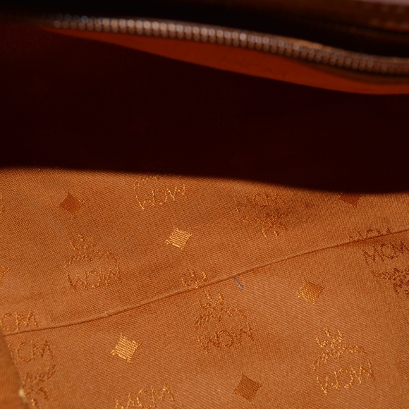 MCM Visetos Congnac Boston Bag Golf Collection Medium - Picture 7 of 16